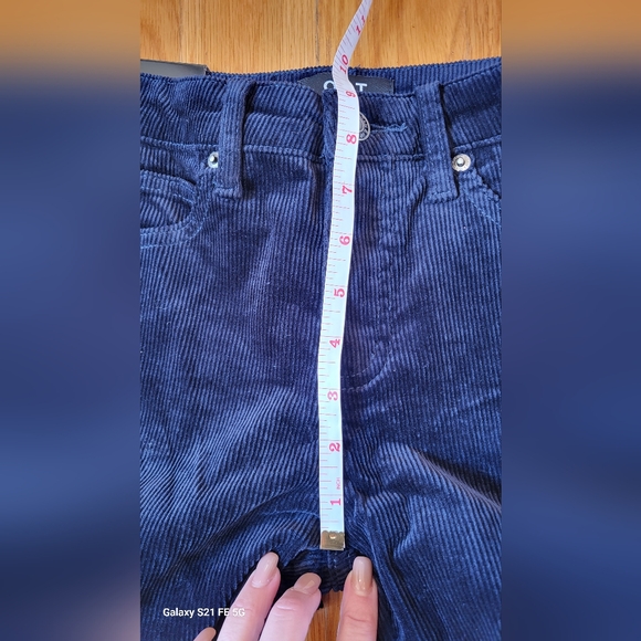 Oat New York High Waist Skinny Cords Dark Navy/black sz. 25 - Picture 3 of 12